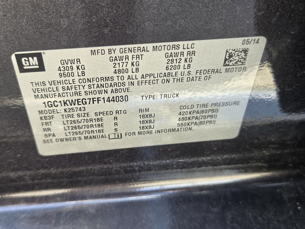 2015 Chevrolet Silverado 2500 HD LTZ