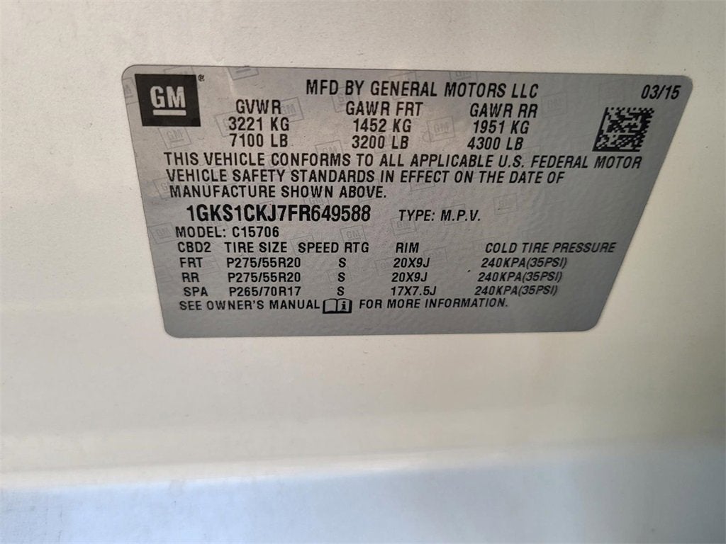 2015 GMC Yukon Denali