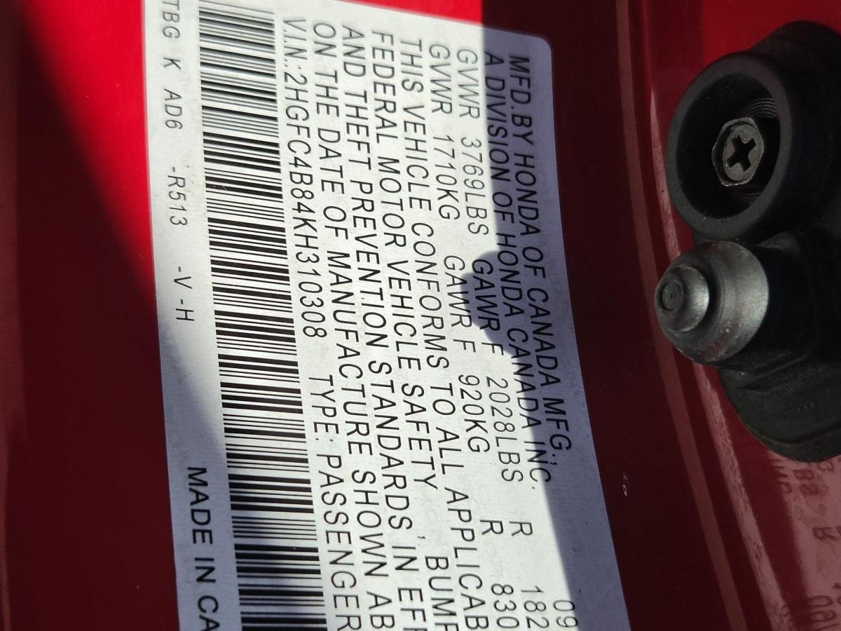2019 Honda Civic Sport