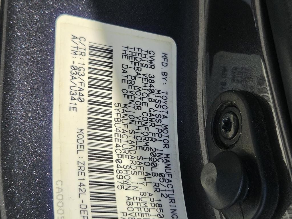 2012 Toyota Corolla LE