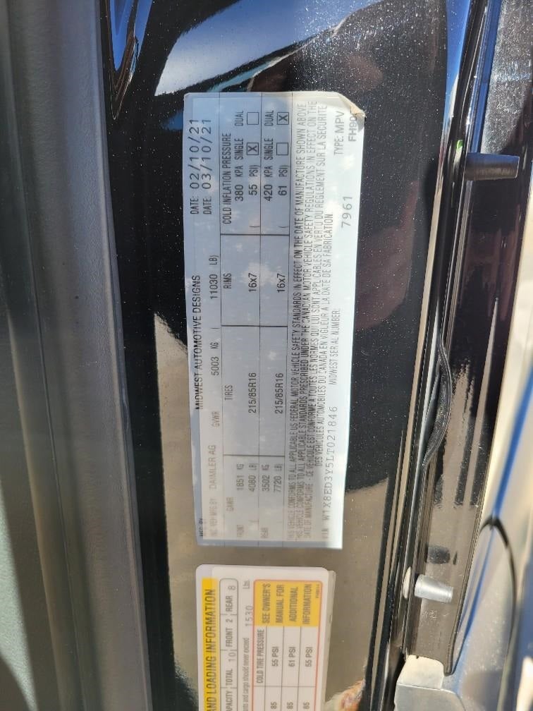 2020 Mercedes-Benz Sprinter 3500 Cargo 170 WB High Roof